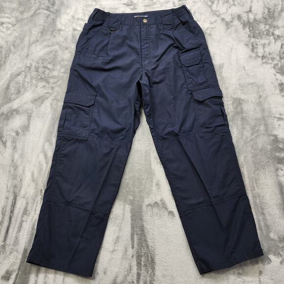 5.11 Tactical Pants Mens W32/L27.5* Blue Taclite Pro Pant Cargo Ripstop Outdoors - Picture 1 of 12
